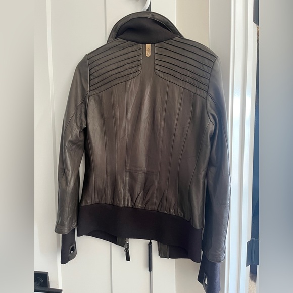 Small brown leather Mackage jacket NWOT - Picture 2 of 8